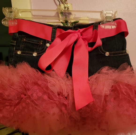 Pageant OOC Jean skirt tutu size 10 girls - Picture 1 of 2
